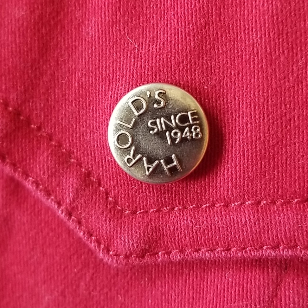 Red denim jacket - Picture 5 of 8
